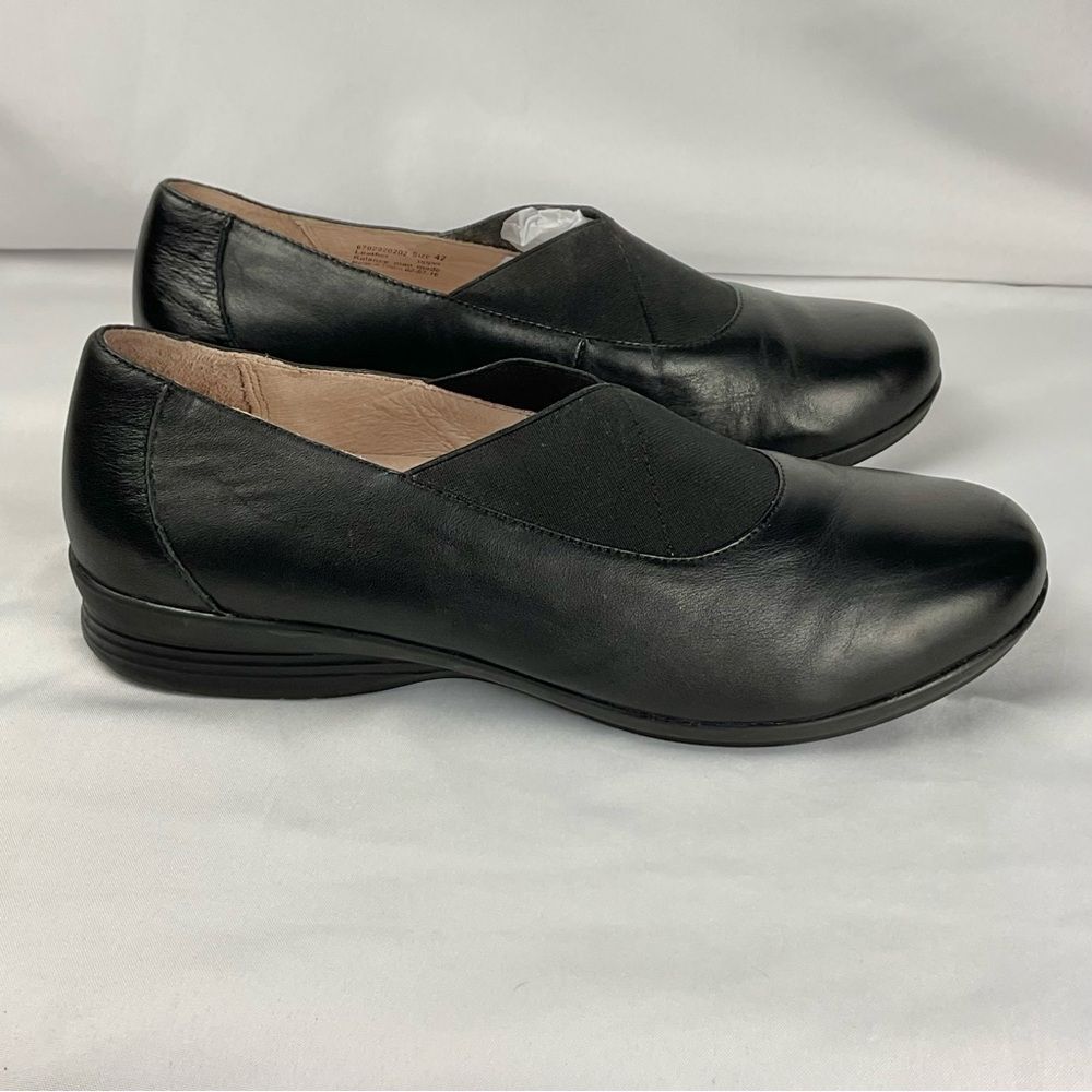 DANSKO Ann Slip On Shoes Leather Sz 42 Black Nappa Comfort Shoes Loafers